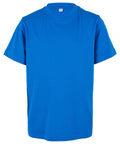 A solid blue, short-sleeved crew neck T-shirt called "T-Shirts" is displayed on a white background, featuring a cotton fabric.