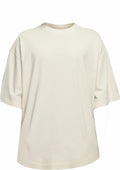 A BY193 oversized T-shirt in plain white with short sleeves, from the Build Your Brand collection, displayed against a white background.