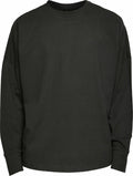 The BY198 long-sleeve sweatshirt from Build Your Brand in a plain dark green color, featuring a crew neck.