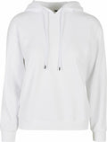 The BY213 hooded sweatshirt from Build Your Brand is displayed against a white background. This hoodie includes a drawstring and long sleeves, showcasing a clean and simple design.