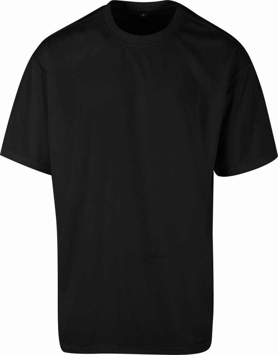 The BY249 T-shirt by Build Your Brand is a plain black short-sleeve with a round neckline.