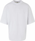 The BY256 from Build Your Brand is a plain white, short-sleeve T-shirt showcased on a white background.