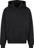 A BY268 black hooded sweatshirt with a front pocket by Build Your Brand.