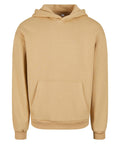 The Hoodies product is a plain beige hooded sweatshirt featuring long sleeves and a front kangaroo pocket, shown on a white background.
