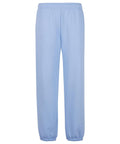 Light blue joggers with an elasticated waistband and elasticated ankle cuffs, shown on a plain white background.