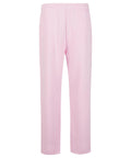 Light pink straight-leg joggers with an elasticated waistband, shown against a white background. No visible pockets or embellishments.