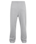 Trackwear light grey sweatpants with an elasticated waistband and loose-fitting legs, shown against a white background. They feature a minimal design with no visible branding or decorations.