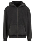 The Hoodies product is a plain black zip-up hoodie featuring a front zip, two front pockets, a hood, and long sleeves, shown against a white background.