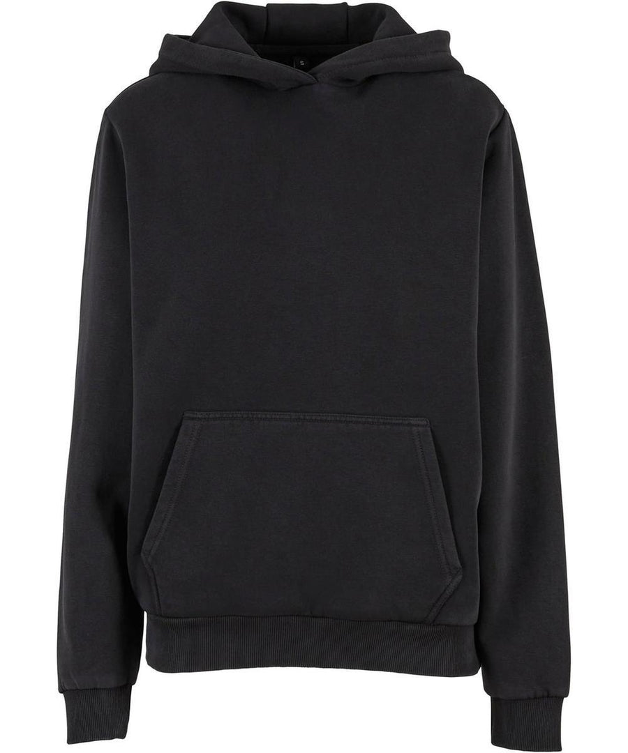 The Hoodies product is a plain black hooded sweatshirt featuring a front kangaroo pocket, ribbed cuffs, and hem, shown on a white background.