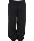 The Build Your Brand Kids fluffy joggers feature an elasticated waistband, elasticated cuffs, side pockets, and a relaxed fit. Shown against a plain white background.