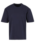 A T-shirts product shown in navy blue with short sleeves and a plain design against a white background.