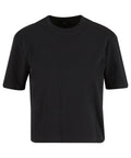 The T-Shirts product is a plain black, short-sleeve crew neck shown against a white background, featuring a simple and classic design with no visible graphics or logos.