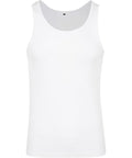 A vest is displayed on a white background. This sleeveless vest features a round neckline and a clean, minimalist design without any embellishments.
