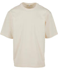 An off-white, short-sleeved T-shirt top with a crew neck and relaxed fit is shown against a white background. It features a plain design without visible logos or patterns.