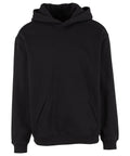 The Hoodies product is a plain black hooded jumper with long sleeves and a front kangaroo pocket, free of visible logos or patterns, displayed against a white background.