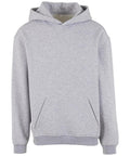 The Hoodies is a plain light grey hooded sweatshirt featuring long sleeves, a front kangaroo pocket, and ribbed cuffs and hem, shown on a white background.