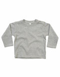 The BZ011 long-sleeve shirt from Babybugz is depicted against a white background. It features a plain gray design, free from any logos or patterns.