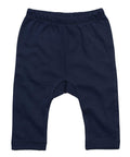BZ049 by Babybugz: These dark blue baby pants feature an elastic waistband, showcased on a white background.