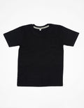 BZ090 Babybugz black short-sleeve T-shirt displayed on a white background.