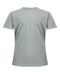 A plain, light grey T-shirt short-sleeve crew neck t-shirt with no visible logos or designs, displayed on a white background.