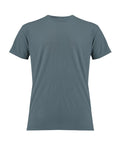 A front-facing T-Shirts product in muted blue-grey, plain with short sleeves and a crew neck, is shown against a white background with no graphics or logos.
