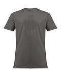 A solid grey, short-sleeved crew neck T-Shirts product shown against a white background.