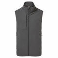 The Craghoppers CR313 is a gray sleeveless vest featuring a high collar, full front zipper, and chest pocket.