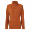 Craghoppers' CR316 is a burnt orange fleece jacket featuring a full zip front, high collar, long sleeves, and two side pockets. It is displayed against a plain white background.