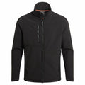 Craghoppers' CR702 jacket features a black zip-up design with a high collar and three zipped pockets: two on the sides and one on the chest.