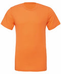 A plain Bella + Canvas CV001 orange short-sleeve t-shirt displayed on a white background.