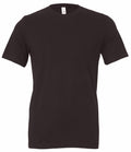 Product CV001 from Bella + Canvas is a black short-sleeve T-shirt with a simple and classic design, featuring a round neckline set against a white background.