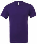 A CV001 T-shirt by Bella + Canvas in plain purple, showcased on a white background.