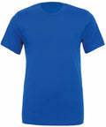 Bella + Canvas CV001 T-shirt, plain blue with a white backdrop.