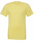 Bella + Canvas CV001 T-shirt in plain yellow on a white background.