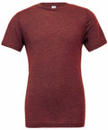 A plain, short-sleeved maroon Bella + Canvas CV003 t-shirt displayed against a white background, featuring a simple round neckline and a slightly heathered texture.