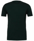 A Bella + Canvas CV003, the plain black T-shirt, features a classic round neckline and short sleeves, displayed against a white background.