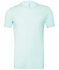A Bella + Canvas CV003 T-shirt in plain light blue, featuring short sleeves and a round neckline, displayed against a white background. The soft fabric has a slightly fitted look.