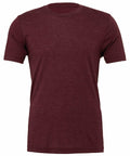 Bella + Canvas's CV003 is a maroon crew-neck T-shirt with short sleeves.