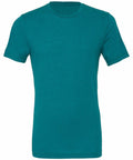 A plain teal t-shirt by Bella + Canvas, CV003, displayed against a white background. The shirt features short sleeves and a round neckline.