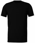A Bella + Canvas CV011 plain black short-sleeve t-shirt showcased on a white background.