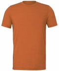 A simple, short-sleeved orange t-shirt from Bella + Canvas, model CV011, displayed against a white background.