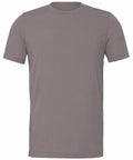 Bella + Canvas CV011: A plain gray T-shirt featuring short sleeves and a crew neck, showcased against a white background.