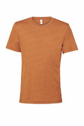 The Bella + Canvas CV01H is a plain orange short-sleeve t-shirt on a white background, featuring a classic round neckline and an uncomplicated, unembellished design.