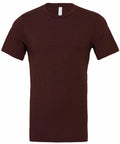 A plain, dark brown short-sleeve t-shirt from Bella + Canvas (product name: CV01H) is displayed on a white background. The shirt features a classic crew neckline and a simple, unadorned design.