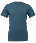A simple CV01H t-shirt in teal by Bella + Canvas, showcased on a white background. The neatly displayed shirt features a round neckline and a smooth texture.