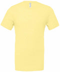 A Bella + Canvas CV01H T-shirt in a plain, light yellow color is displayed against a white background. The shirt features a simple crew neck and short sleeves, with no visible logos or designs.