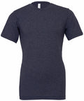 The Bella + Canvas CV01H is a plain dark gray T-shirt featuring short sleeves and a simple crew neckline, shown against a white background. The T-shirt has no visible logos or designs.