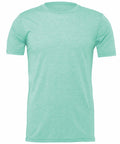 The Bella + Canvas CV01H is a plain light green T-shirt featuring a round neckline and short sleeves, displayed on a white background. The fabric of this T-shirt appears soft and lightweight.
