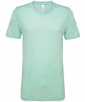A plain, light green Bella + Canvas CV01H t-shirt on a white background, showcased from the front. It features short sleeves and a round neckline.