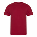 A plain red AWDis Ecologie EA001 T-shirt displayed against a white background.
